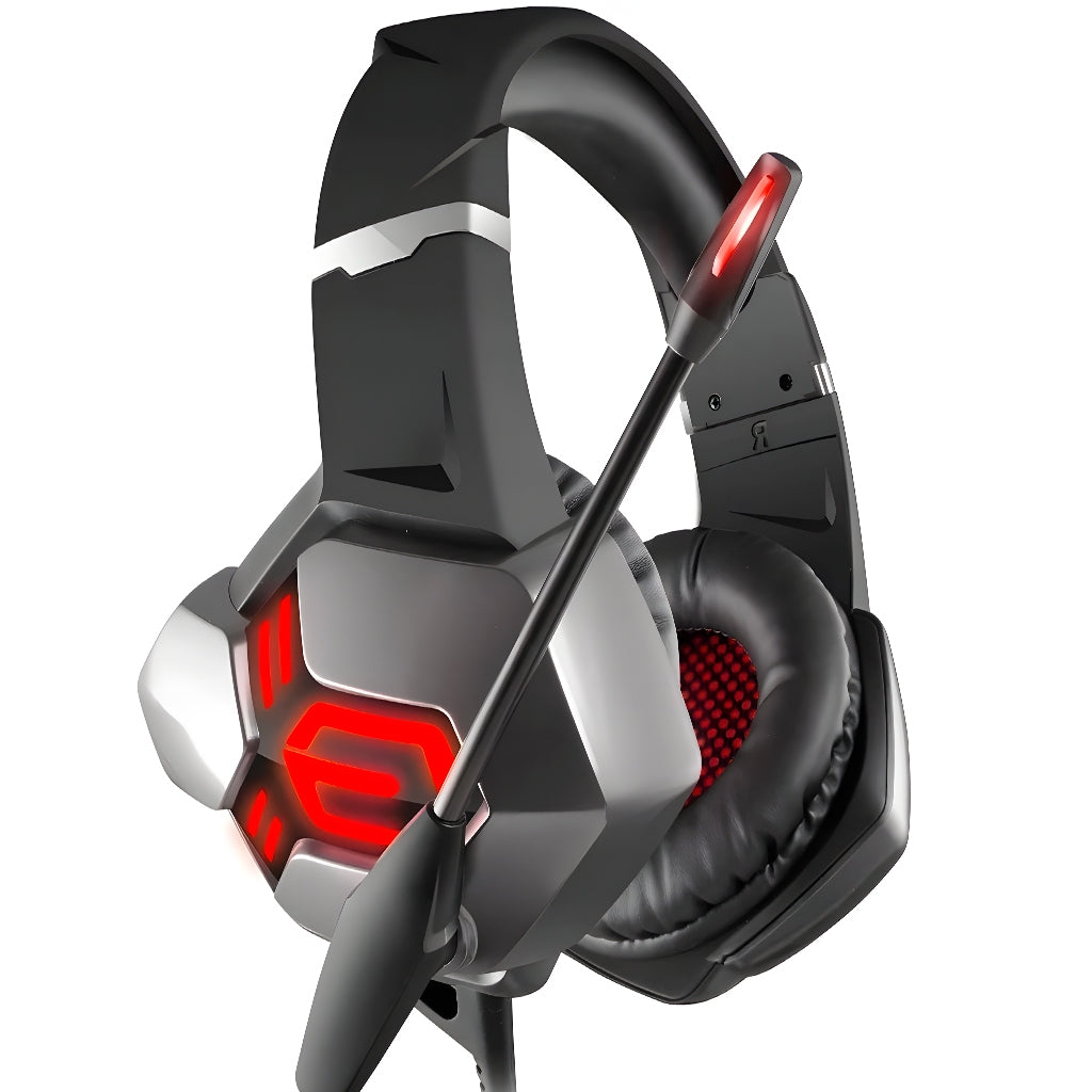 Headset Gamer Para Pc/ps4/xbox Cor Vermelho Cor Da Luz Azul / Vermelho