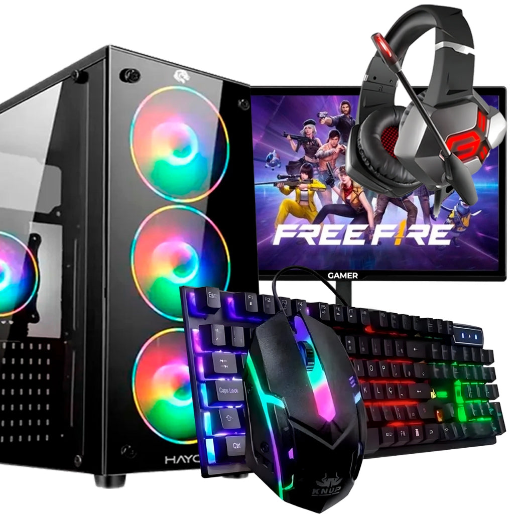 CPU GAMER COMPLETA RYZEN 5 3200G + 8GB + 480GB + RX 560 4GB +