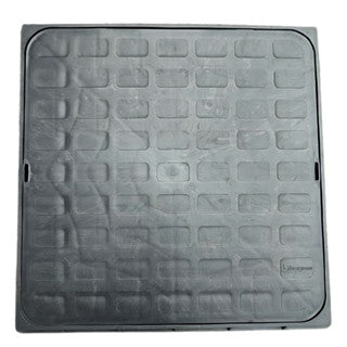 Tampa Tampão Fixo 40x40 De Cisterna,Esgoto, Caixa de inspeção Resistente Polipropileno Preto