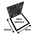 Tampa De Esgoto 30x30cm Caixa De Passagem Polipropileno Pvc