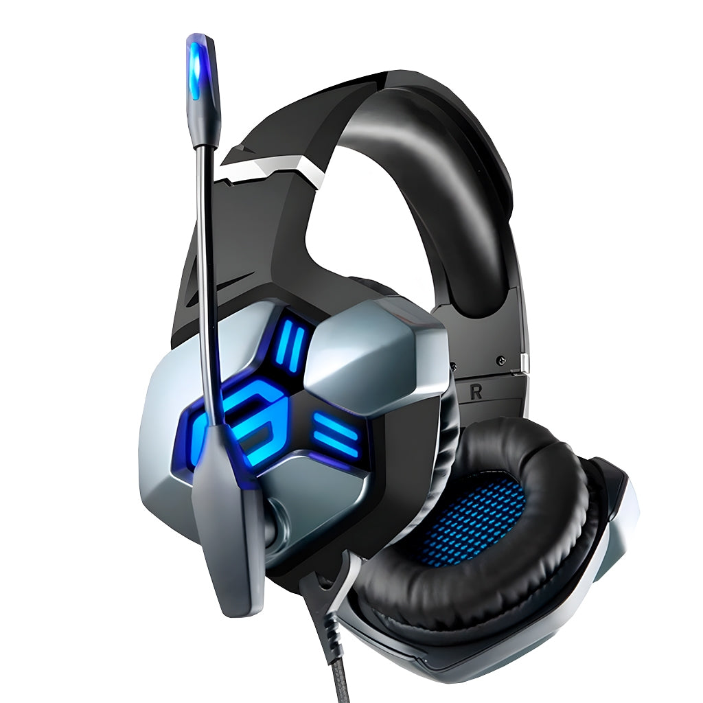 Headset Gamer Para Pc/ps4/xbox Cor Vermelho Cor Da Luz Azul / Vermelho