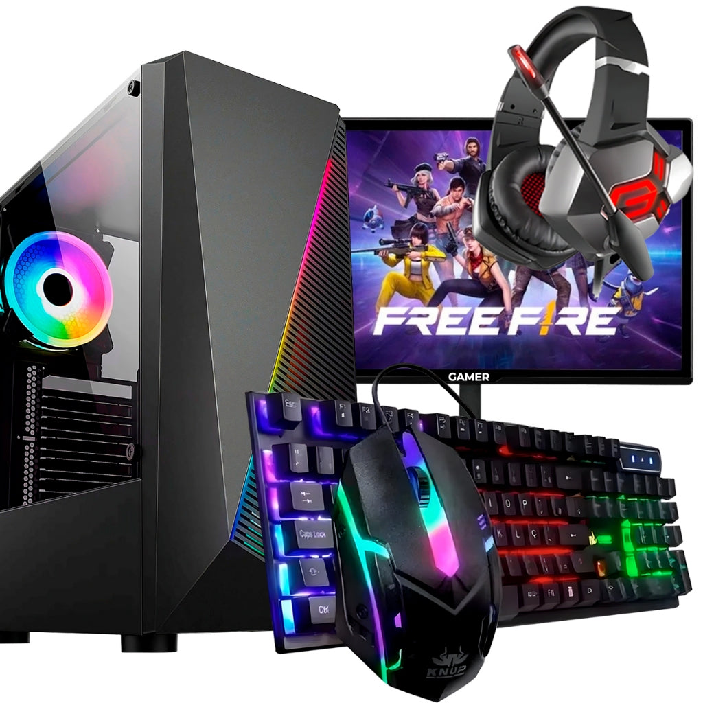 Pc Desktop Fácil Gamer I5 8gb Geforce Placa de video 1GB Wifi Ssd 240gb Hdmi