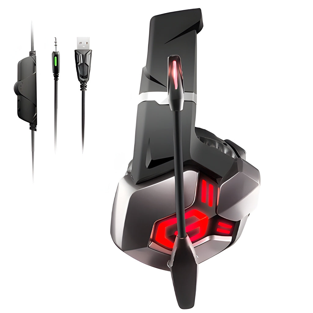 Headset Gamer Para Pc/ps4/xbox Cor Vermelho Cor Da Luz Azul / Vermelho