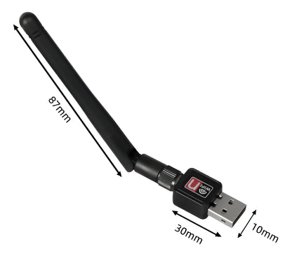 Adaptador Receptor Antena Wifi Usb 2.4g 1200mbps Wireless Veloz