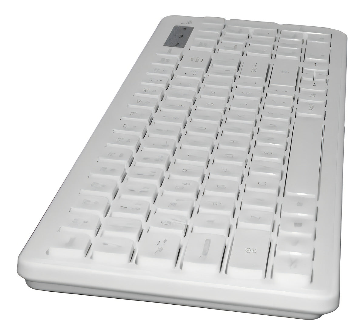 Kit De Teclado E Mouse S/fio Wireless Branco Abnt2