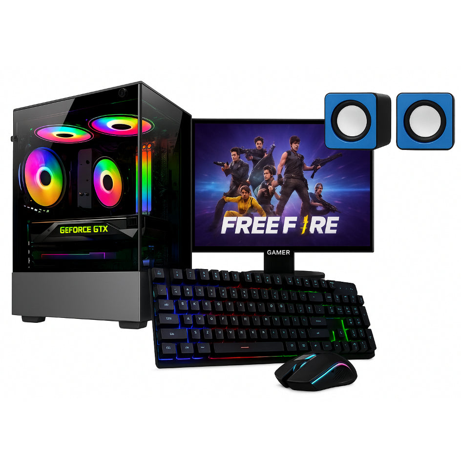 Computador PC Gamer Intel Core i5 GeForce 1GB / 16GB RAM / SSD 1TB / Monitor 19" + Caixa de som