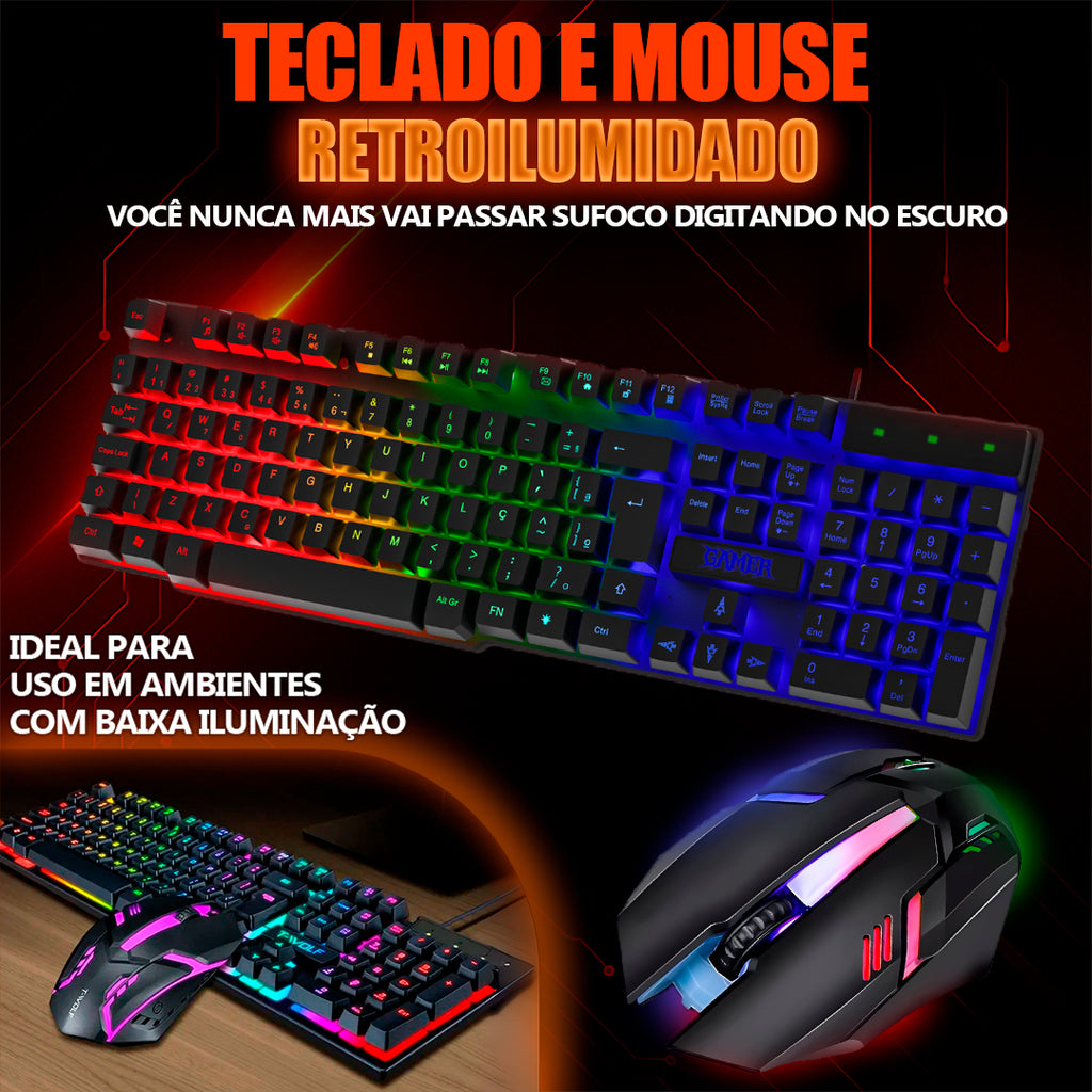 Computador Gamer Intel Core I7, RX 580 8GB, 16GB Memória RAM, SSD 480GB + Monitor 19