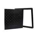 Tampa Tampão Fixo 40x40 De Cisterna,Esgoto, Caixa de inspeção Resistente Polipropileno Preto